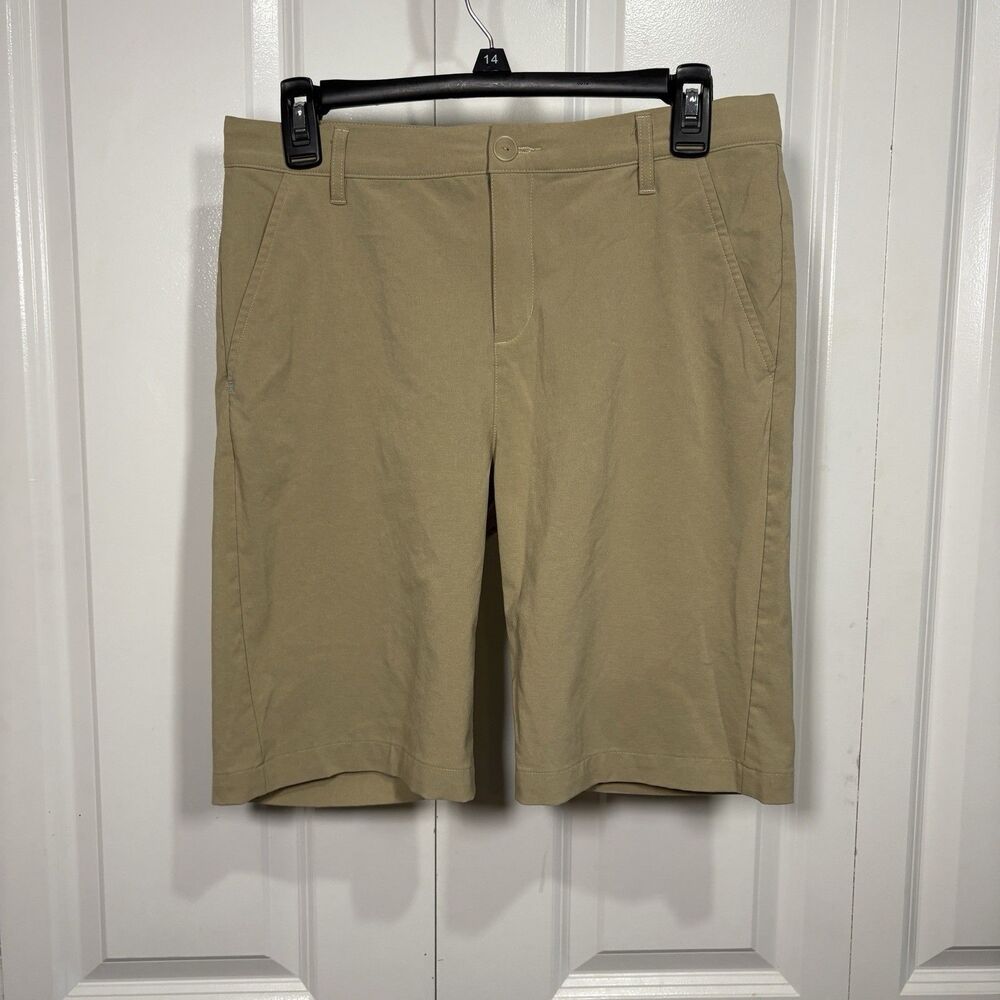 Adidas Khaki Shorts Mens L Golf Athletic Stretch Performance Outdoor Core